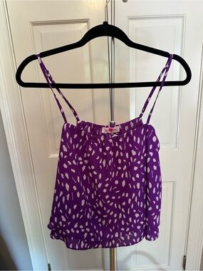 Buddy Love Purple and White Spotted Cami